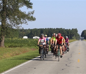 Group leaving Mount Olive