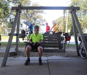 Phil at the coffee stop/shop near Mount Olive