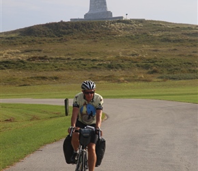 Phil departs from the Wright Memorial