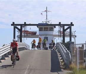 Tony leaves the Ocracoke Ferry