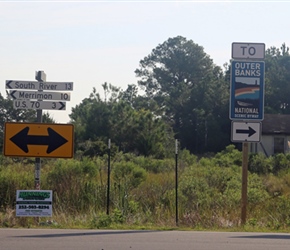 Lots and lots of signposts at this junction