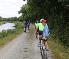 Martijke on the towpath