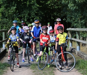 Children on bridge