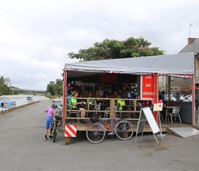 Coffee stop by River at Guipry