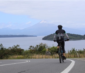 Sima descends towards Porto Octay