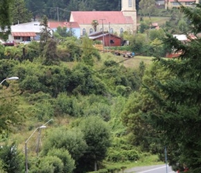 Sima descends towards Porto Octay