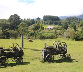 Steam engines near Les Cascades