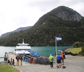 Waiting for the ferry at Puerto Blest