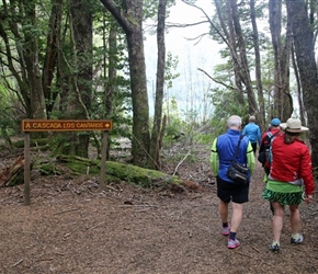 Heading to the waterfall