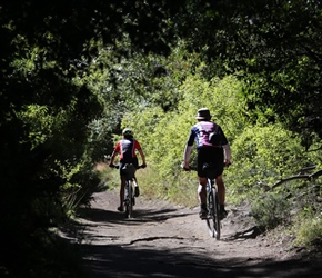 Lynne and Rob descends towards Angostura