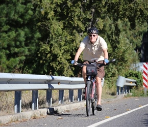 Chris on the road from Cunco