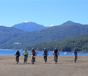 Group on sands at Caburgia, the end point for the day