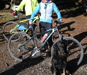 Stephen and Lorna with dog