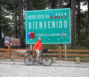 Neil at Chile sign