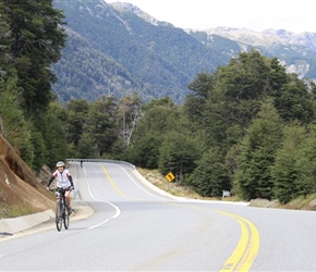 Lynne Davenport on the 7 Lakes ride