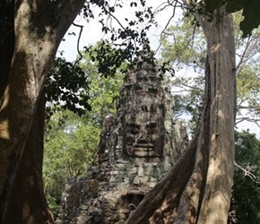 Entrance gate in Angkor Wat Complex