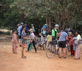 Sellers at Banteay Samre Temple