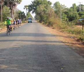 Steve Bramwell on route 532C near Kampong Chhnang