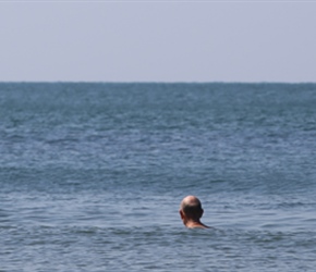 Swimming on Rabbit Island