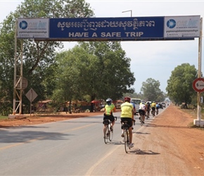 Have a safe trip, sign on Highway 4