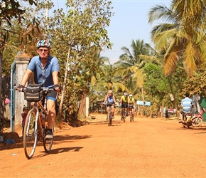 Phil on red road to Sihanoukville