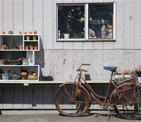 Old bicycle in Banks