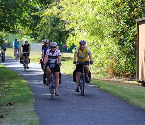 Peter and Pip on the Vernonia Cycleway