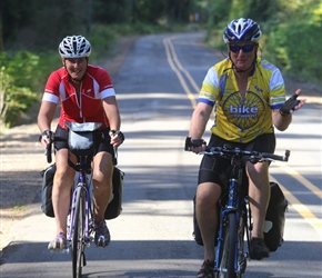 Pip and Peter ride through Siuslaw Forest