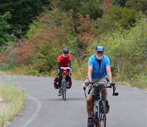 Barney and Ian on the climb