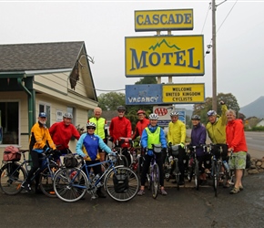 About to leave Cascade Motel, Oakridge