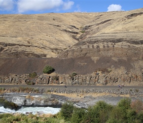 Waterfall on Deschutes River Road