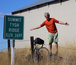 Summit of Tygh Ridge, the climb for the day