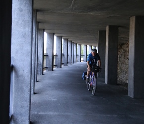 Malc in Mosier Tunnel. Beautifully maintained