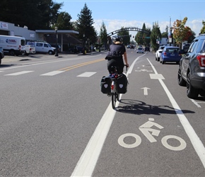 There are definitely cycle paths in the USA