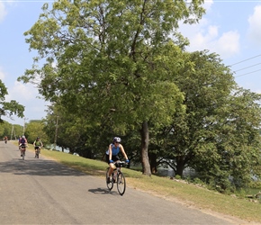 Julie Hodgetts  along the Dam road just before lunch