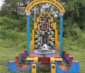 Memorial to a soldier