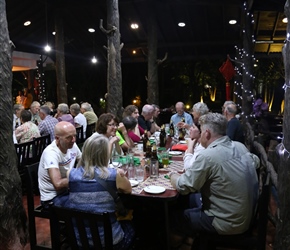 Evening meal at Eden Garden Hotel