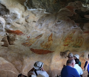 Frescos near the mirror wall