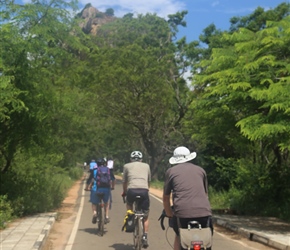 Bruce with Sigiriya Rock Fortress in the background