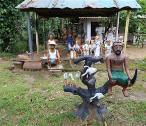 Garden decorations near Naula