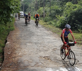 Nic descends from Giritale Hotel