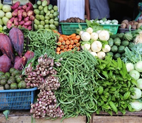 Vegetables in the market