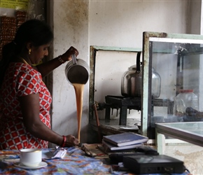 Tea pouring