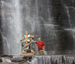 Neil in (yes in) Dansinan Waterfall