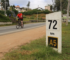 Mike passes milepost