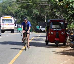 Thomas on the road from Uda Walawa