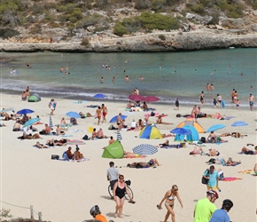 Crossing Cap de Moro Beach