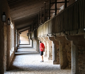 John in quadrangle at Lluc Monastery 