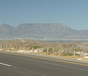 Tim and Gerald near Blouberg with Table Mountain behind