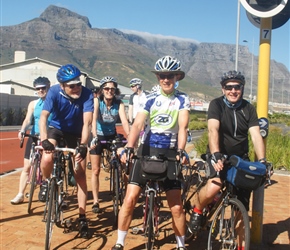 Roger, Rob and Steve with Table Mountain behind